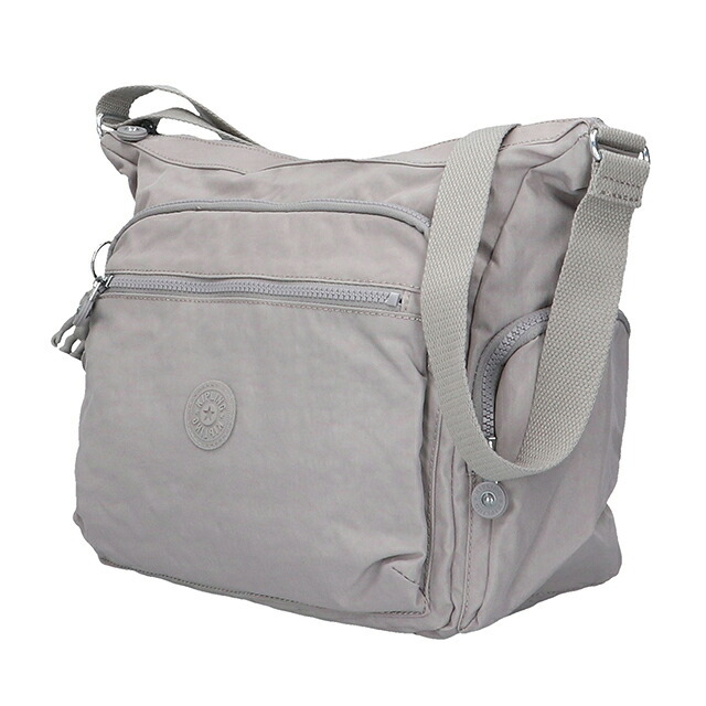キプリング ショルダーバッグ レディース ブランド Kipling ギャビー ロゴ ワンポイント 無地 K15255-89L Grey Gris グレー