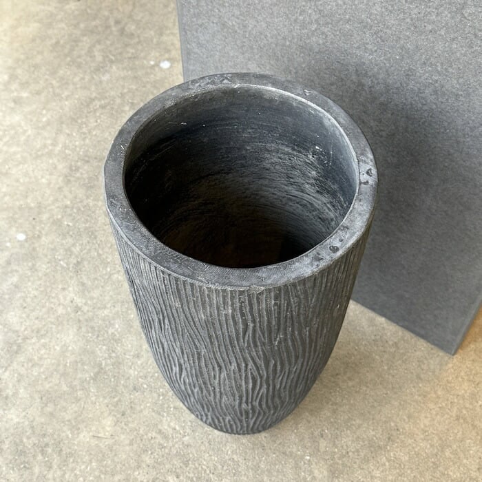 植木鉢 おしゃれ 大型 軽量 11号 鉢カバー KONTON コントン コーテス ラウンドハイ 縦長 トール 背が高い スリム 丸型 屋外 高級 北欧 モダン ナチュラル 観葉植物用 サボテン シンボルツリー 特大 玄関 テラス インテリア プランター 深型 セメント グレー