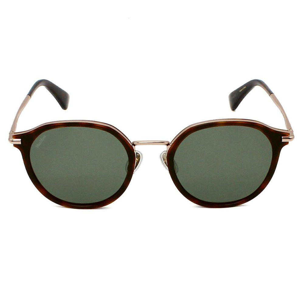 マックスマーラ Max Mara サングラス ノーズパッド UVカット アイウェア ボストン ウェリントン MM0147-K/S 52A 54 メンズ レディース ユニセックス ハバナ（クリア）+グリーン 海外正規品