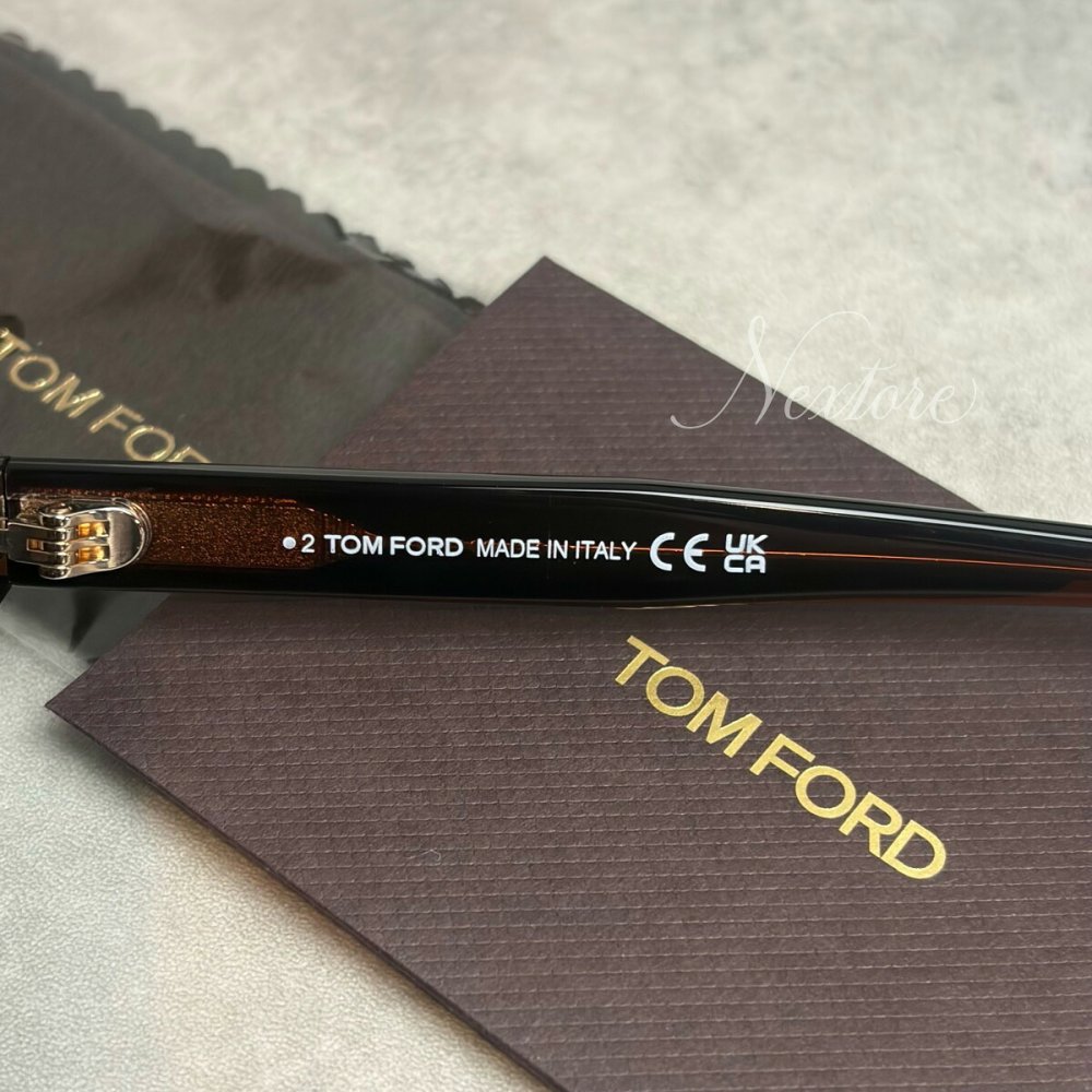 【並行輸入品】【正規品・新品】TOMFORD トムフォード TF1353D FT1353-D 48E クリアブラウン ライトブラウン イタリア製 サングラス メガネ 眼鏡 メンズ レディース TOM FORD トム フォード 伊達メガネ ビジネス アジアンフィット
