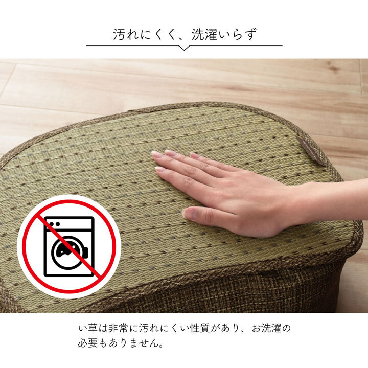 収納家具 ラック クッション くつろぎ リ ス スマホ い草 抗菌防臭 消臭 シンプル 小林製薬コバガード使用 約30×40×15cm