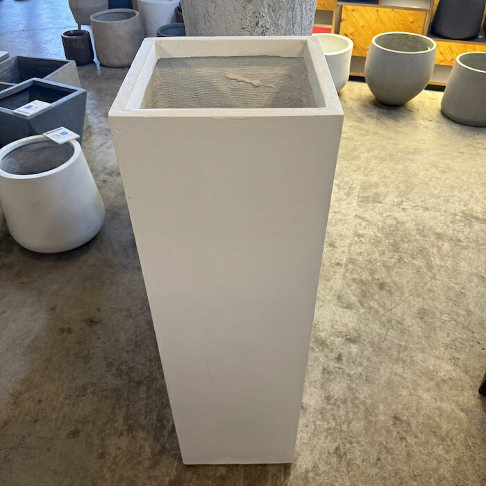 植木鉢 おしゃれ 大型 XL L M サイズ 鉢カバー KONTON コントン シグマ 角柱プランター 四角 スクエア 縦長 ファイバーセメント セメント 屋外 室内 高級 北欧 モダン ナチュラル 観葉植物用 シンボルツリー サボテン 多肉植物 特大 玄関 プランター 白 黒