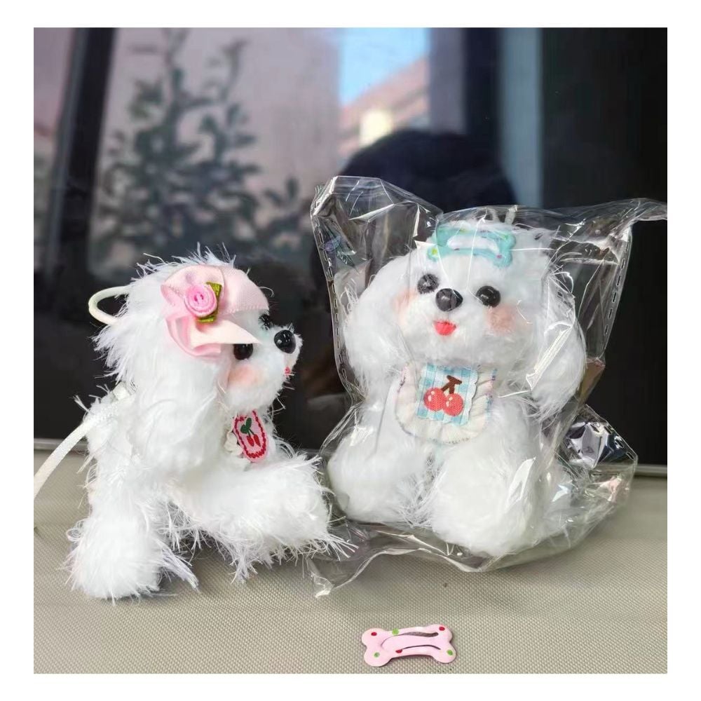 マルチーズ 置物 ハンドメイド 犬 ミニチュア オブジェ インテリア 小物 かわいい ふわふわ ドッグ 犬グッズ 卓上 飾り ペット モチーフ プレゼント ギフト