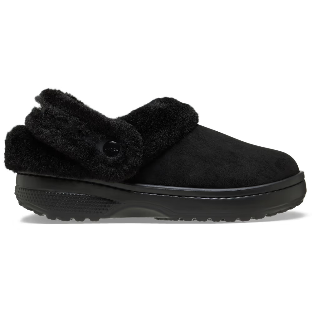 クロックス サンダル レディース アンファーゲッタブル ヴィーガン スエード クロッグ ボア ファー モコモコ 冬用 crocs 212106