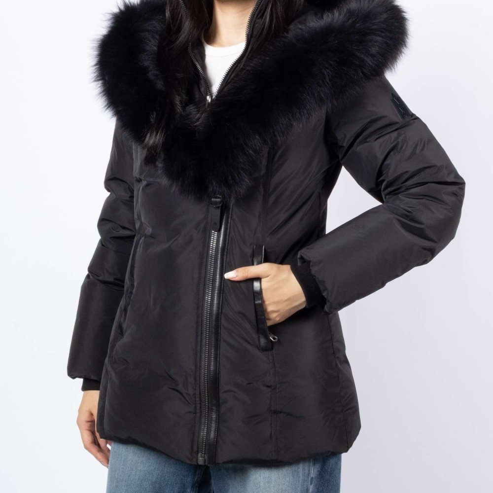 マッカージュ MACKAGE ADALI-BX HOODED DOWN COAT フーデッド ダウン コート ミドル丈 ダウンジャケット ファー レディース アウター