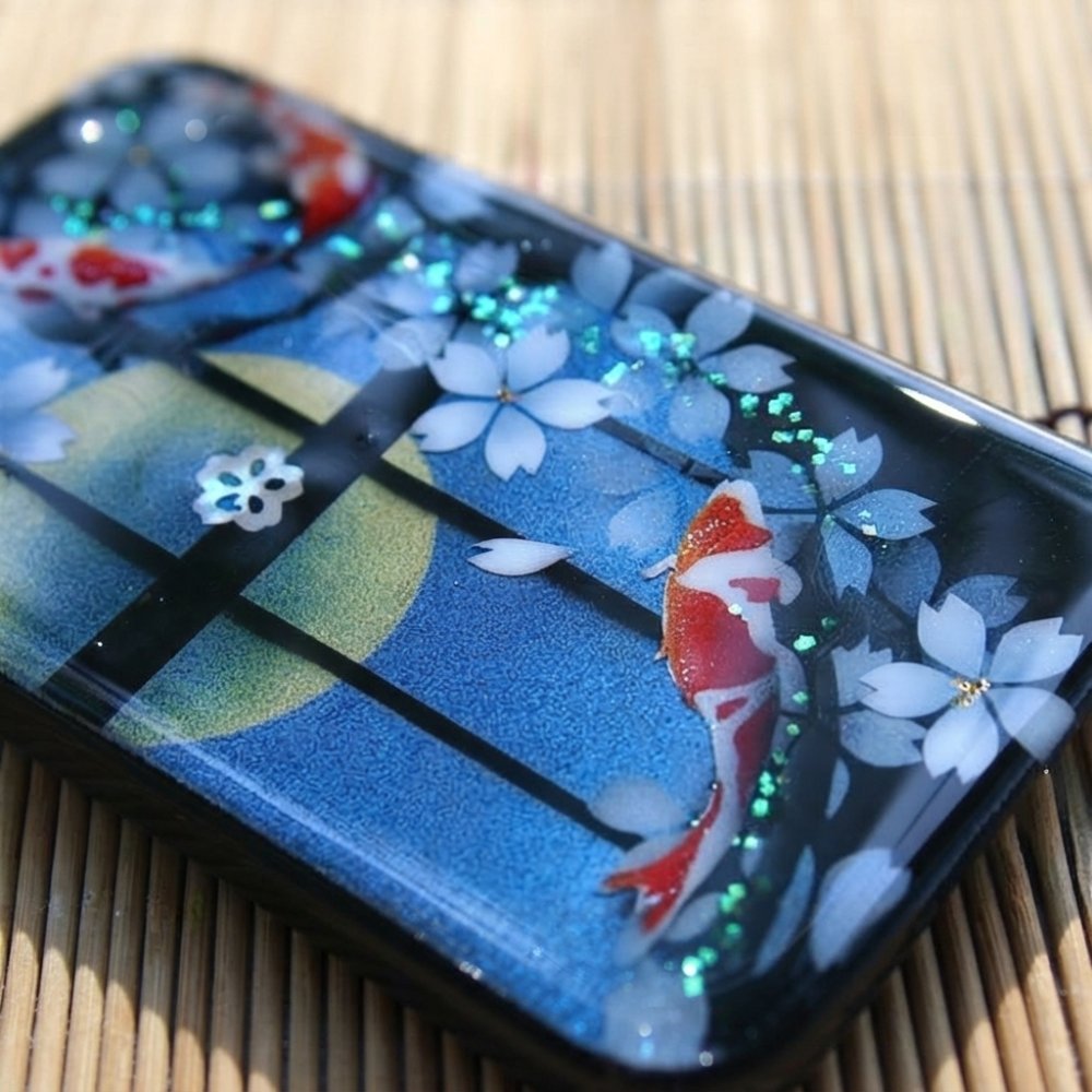 【全機種対応】スマホケース『奈』名入れ 送料無料 和柄 和風 桜 職人 伝統工芸 ハンドメイド ハードケース 手帳型 iPhone 17 Xperia AQUOS Android 各機種対応