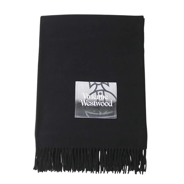 ヴィヴィアンウエストウッド VIVIENNE WESTWOOD マフラー NURIA STOLE 8103013J-W010X-N401-BLACK ユニセックス BLACK ブラック