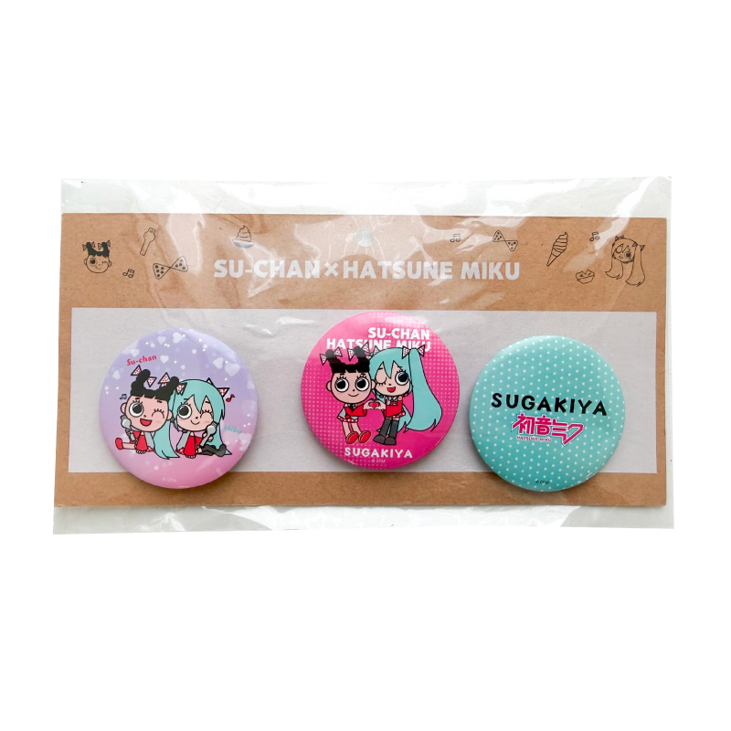 初音ミクコラボ缶バッチ　誕生日　プレゼント
