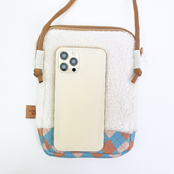 ミッフィー miffy どっとポーチ  (ブルー) ショルダーバッグ MIFFY CHECKシリーズ