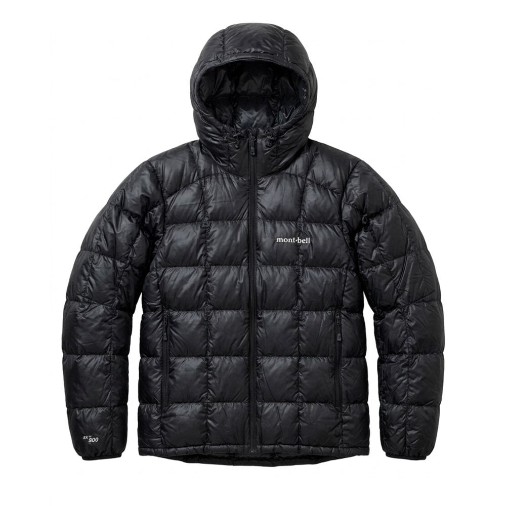 【2色×4サイズ】モンベル スペリオダウン パーカ Men's #1101659 ダウンジャケット メンズ 800FP EXダウン 軽量 239g フード付き インナーダウン ミドルレイヤー 防寒 保温 コンパクト 収納 登山 トレッキング キャンプ 旅行 ブラック グレー S M L XL 秋冬用