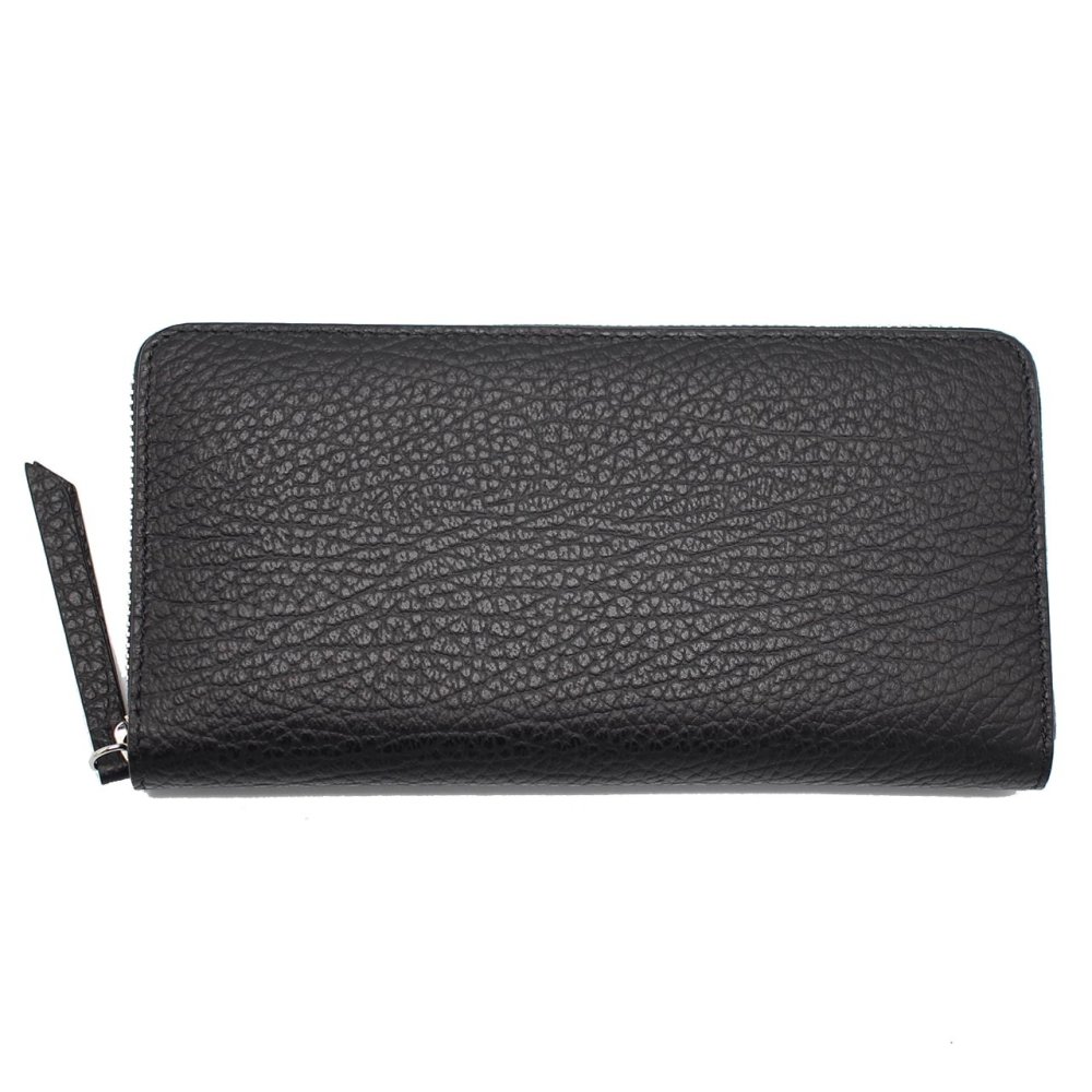 メゾン マルジェラ　Maison Margiela　ラウンドファスナー財布　S56UI0110 P4455 T8013　ブラック　レザー　ジップアラウンドウォレット