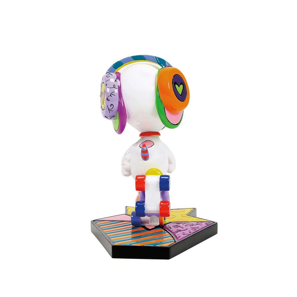ロメロ ブリット Romero Britto ピーナッツ ブリット Peanuts Britto スヌーピー ローラースケート 置物 フィギュア 人形 6019026 インテリア