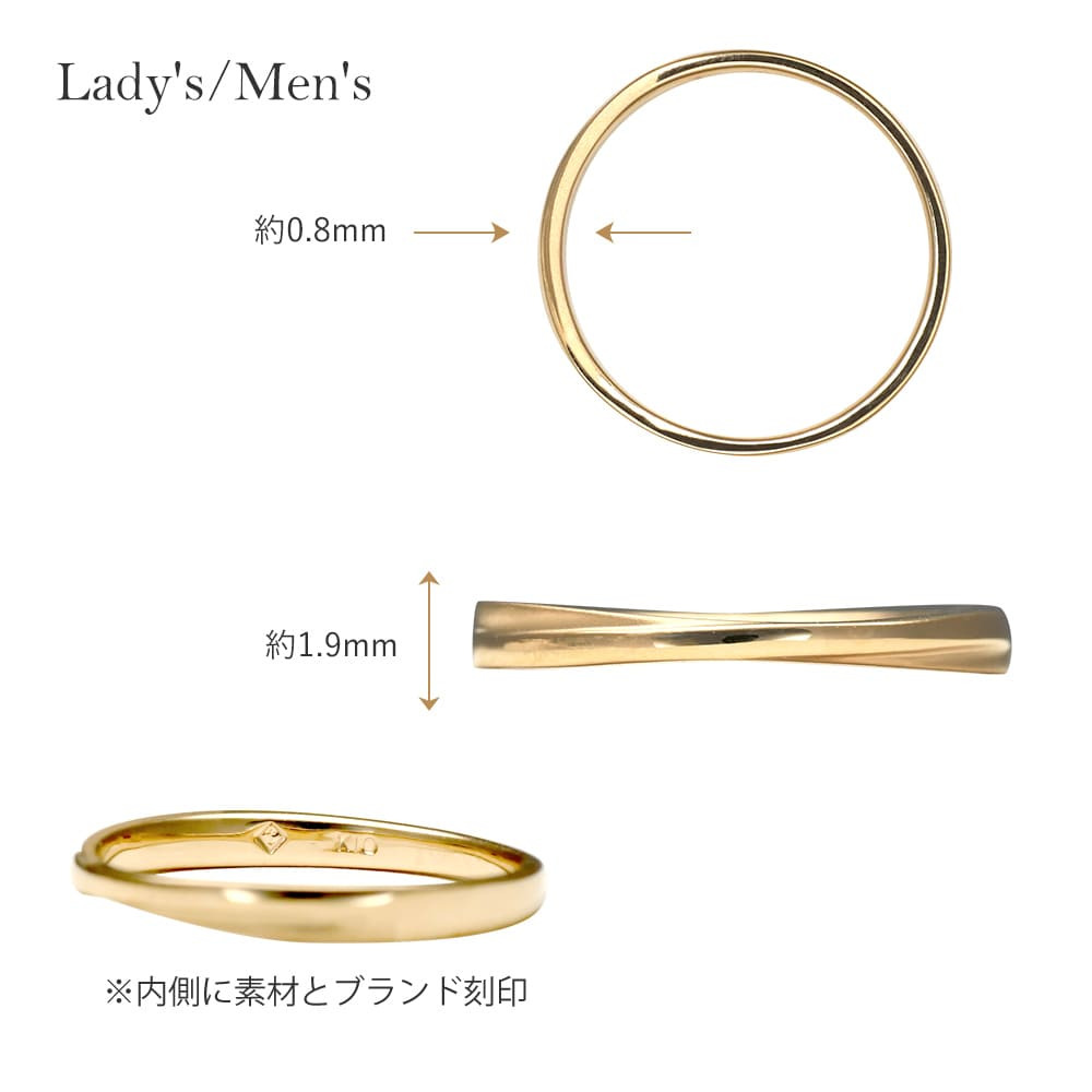 セミオーダー Lovers&Ring ペアリング 刻印対応 10金 or 18金 or プラチナ K10 K18 指輪 ペア リング お揃い レディース メンズ LSR0604PK-WG ギフト 誕生日 カップル 2個セット 彼女 女性 彼氏 男性 妻 夫 プレゼント 指輪 誕生日プレゼント 結婚指輪 マリッジリング 人気 バースデー ギフト 秋アクセ 秋ジュエリー ご褒美ジュエリー 彼女 ギフト