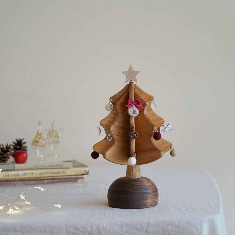 オルゴールツリー　プチ　プラス　ナチュラルorグリーン色　オークヴィレッジ　クリスマスツリー　oakvillage　　日本製
