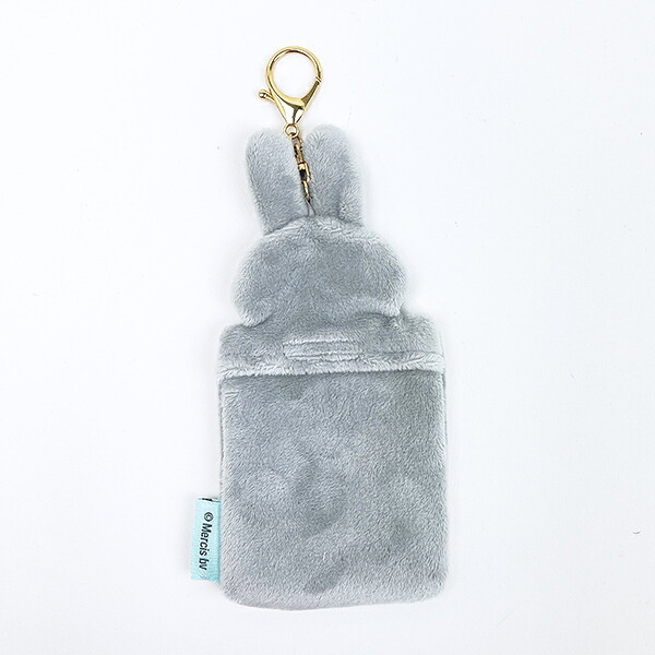 ミッフィー miffy もふもふフォトキーホルダー グレー カードケース 推し活