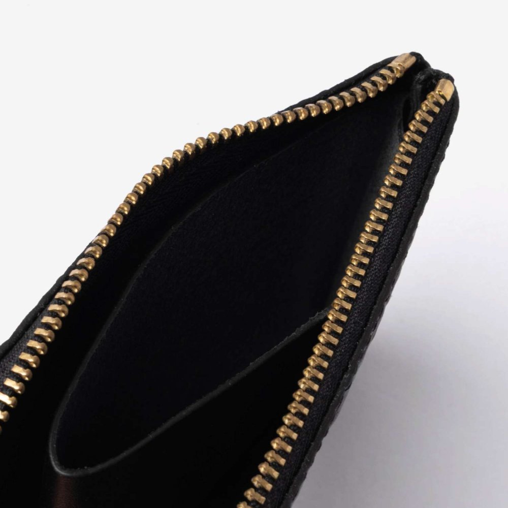 コムデギャルソン COMME DES GARCONS EMBOSSED LOGOTYPE エンボスロゴタイプ HALF ZIP WALLET ハーフジップ ウォレット SA3100EL ミニ財布 L字ファスナー コインケース ユニセックス 財布
