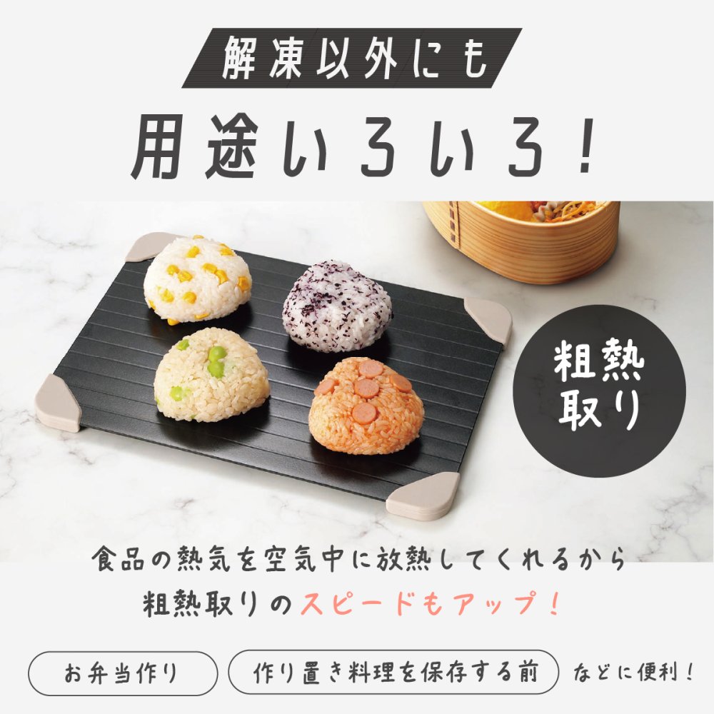 解凍プレート 急速解凍 カクセー 急速解凍アルミプレート リフトアップホルダー付き 最大約9倍 アルミプレート 自然解凍 電気不要 水不要 肉 魚 冷凍食品 食品解凍 粗熱取り 冷凍プレート 時短調理 薄型 キッチン便利グッズ 新生活 敬老の日 プレゼント ギフト