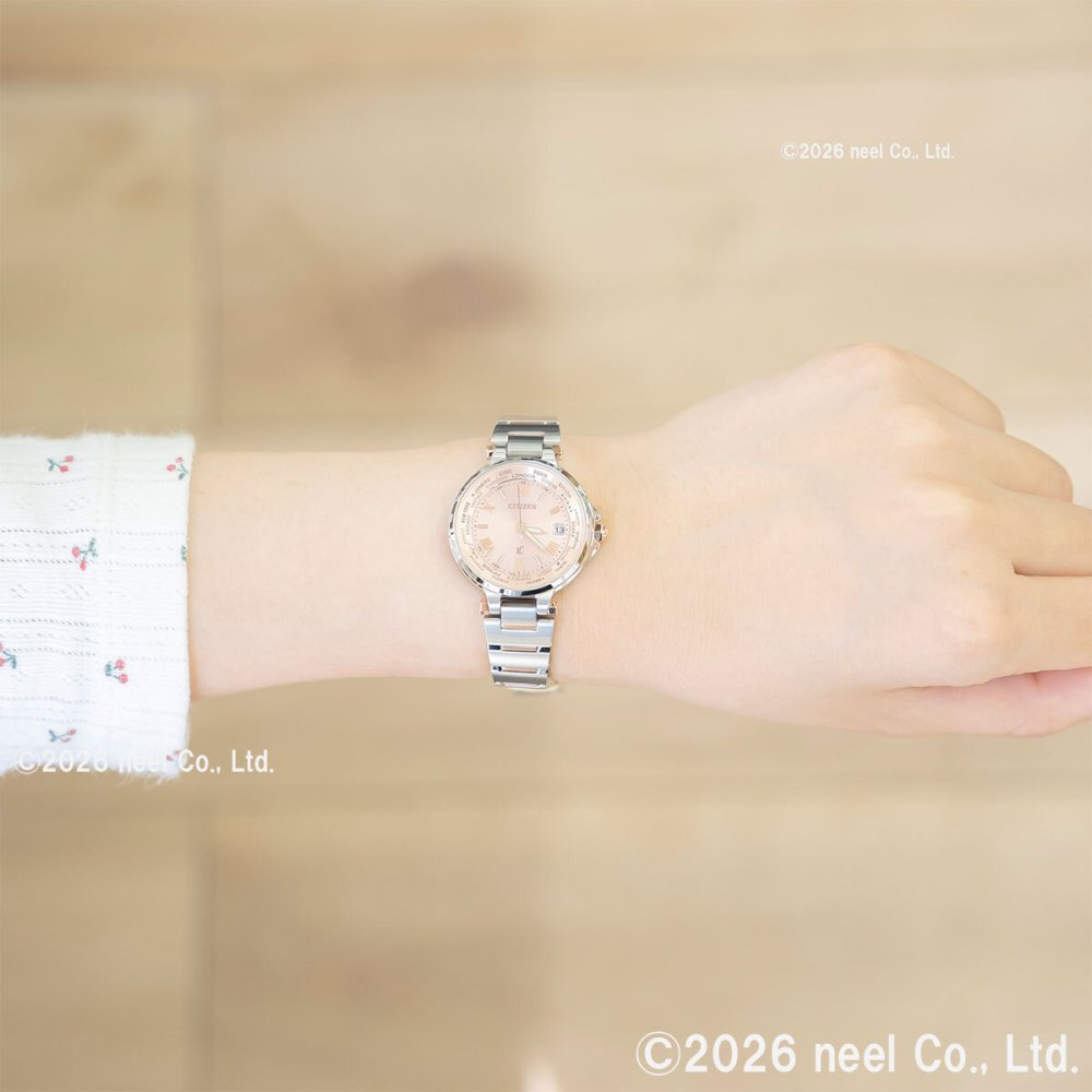 シチズン クロスシー CITIZEN XC エコドライブ 電波時計 レディース 腕時計 Eco-Drive HAPPY FLIGHTシリーズ EC1014-65W