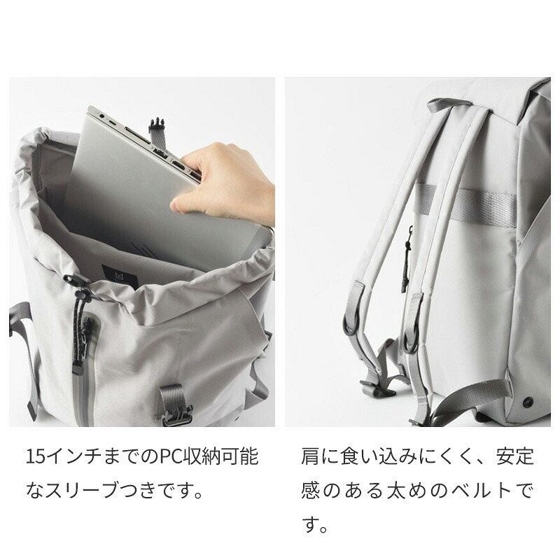 【正規販売】MILESTO ミレスト LIKID リキッド MLS842 フラップバックパック バックパック 撥水 はっ水 防水 18L リュック 軽量 旅行 ビジネス 通勤 ブラック グレー 通学 ギフト プレゼント メンズ レディース ブランド グッドデザイン賞 キャリーオン PC収納