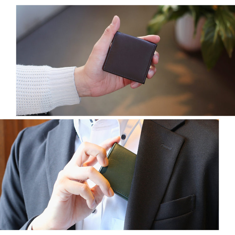 小銭入れ メンズ 小さい 牛革 BOX型 小銭入れ 本革 レザー ブランド 革 レザー小物 小物 贈り物 プレゼント mieno Diva コインケース 【ネコポスで送料無料】 【名入れ 可能】 5F (07000399-mens-1r)