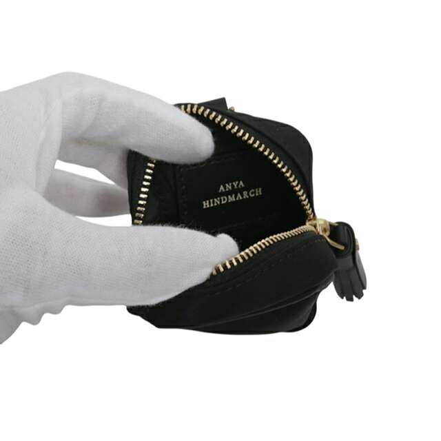 アニヤハインドマーチ ANYA HINDMARCH Eyes アイズ イヤホンポーチ イヤホンケース 193610 ユニセックス Black
