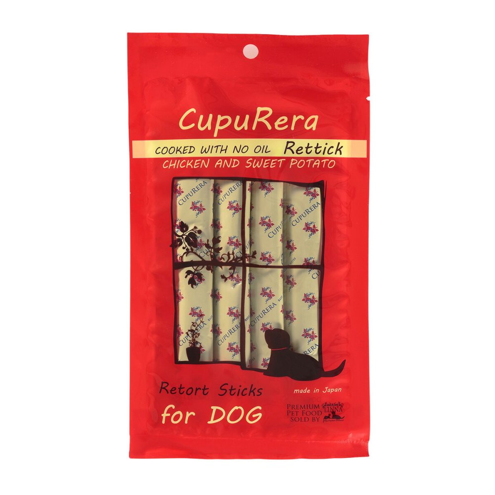 クプレラ CUPURERA レティック ノンオイル チキン＆スイートポテト・ドッグ 国産 犬用おやつ 72g×20袋