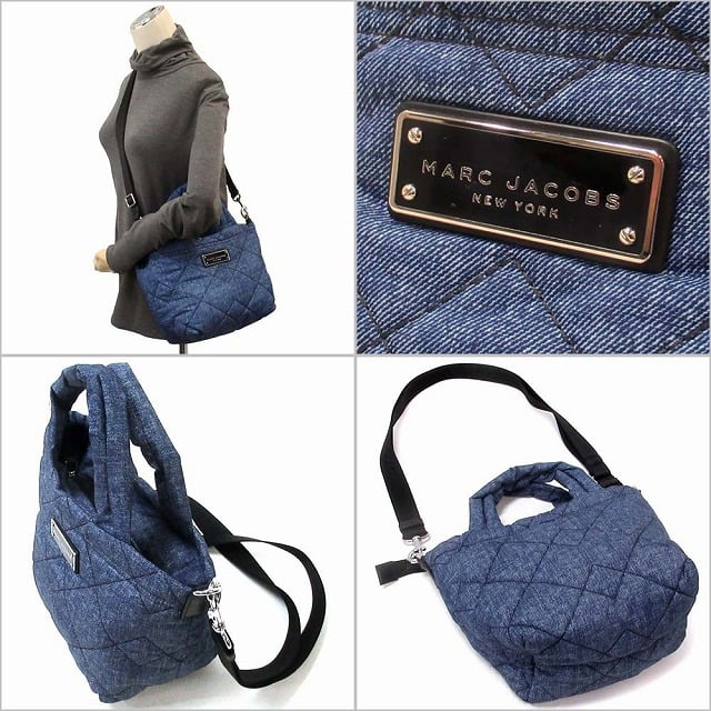 MARC JACOBS マークジェイコブス アウトレット バッグ  キルティングデニム ミニショルダーバッグ