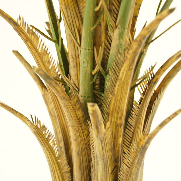 観葉植物 造花 カナリーヤシ BROWN 全高約116cm 中型 フェイクグリーン 本物そっくり おしゃれ インテリア 人工観葉植物 アーティフィシャルグリーン オフィス 店舗 ホテル 開店祝い 室内 フェニックス ヤシの木 フェイク