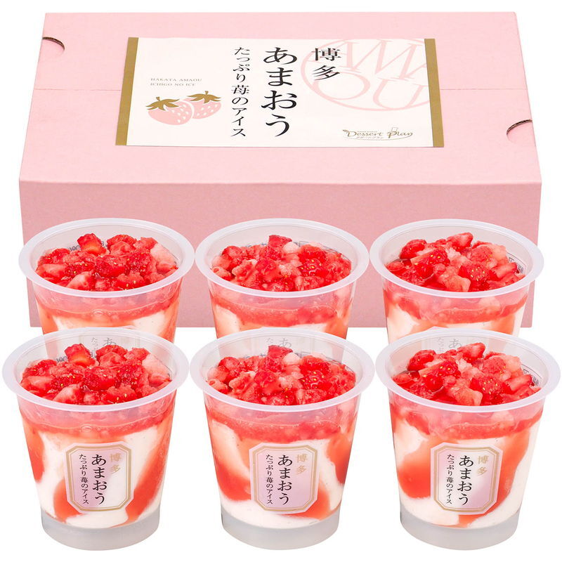 博多あまおう たっぷり苺のアイス (AH-TP6Q) [お中元][お歳暮] ※送料無料(北海道・沖縄・離島への配送不可)