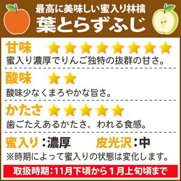 【11月中旬頃発送】一華ベジフル 送料無料 葉とらず サンふじ 家庭用 3C箱(3kg箱:約7～10個入) りんご 青森県産 蜜入りリンゴ 蜜入りりんご 訳あり 葉取らず 林檎 送料無料 ギフト 御歳暮 お歳暮 ギフト お試し フルーツ 果物 クリスマス お正月 2026