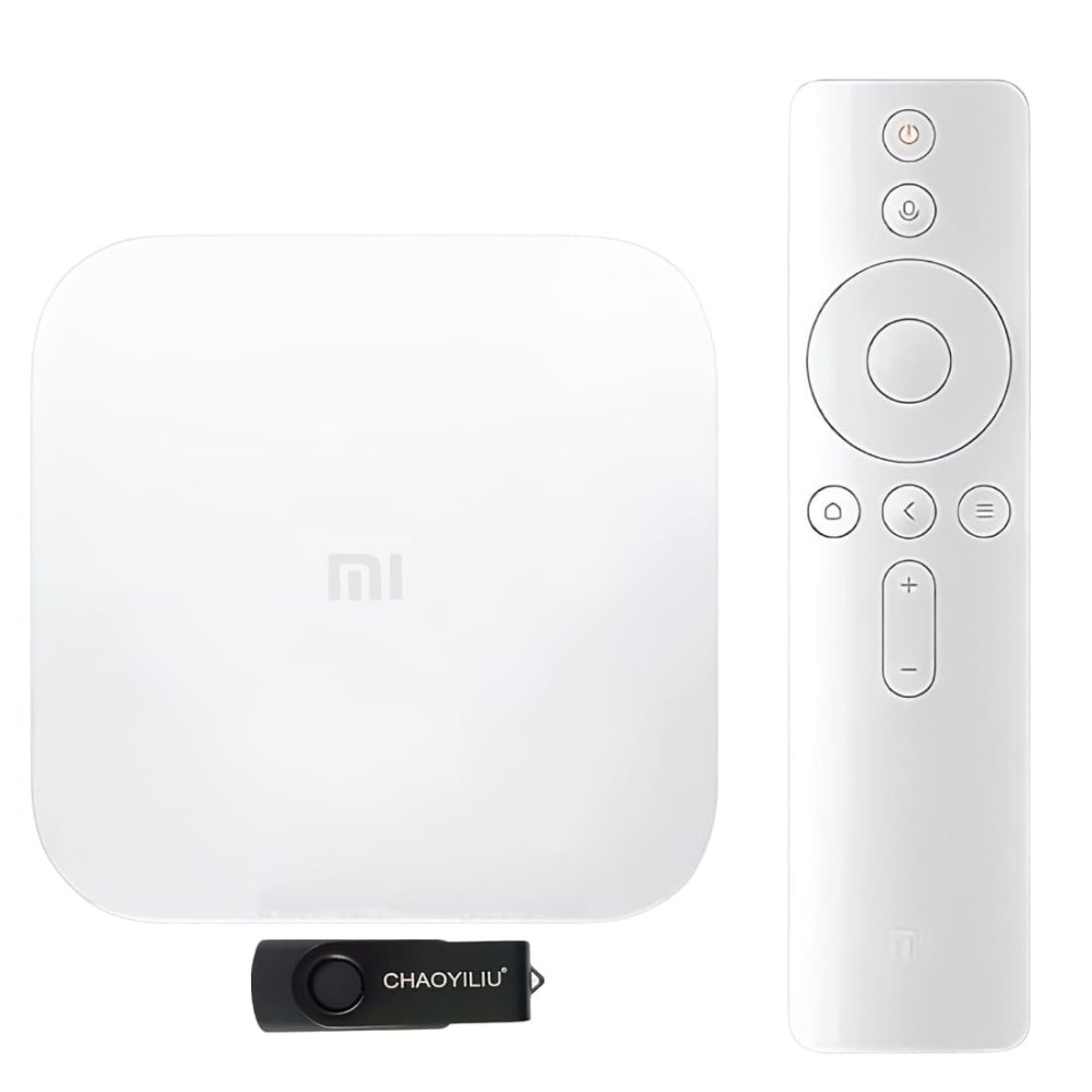 【当店限定USBメモリ付】オリジナルセット Xiaomi Box 4S+USB 小米盒子4S  MDZ-25-AA TVボックス 中国境内テレビの番組と映画と現場放送 中国番組 リモコン 【中級者向け・設定サポートなし】