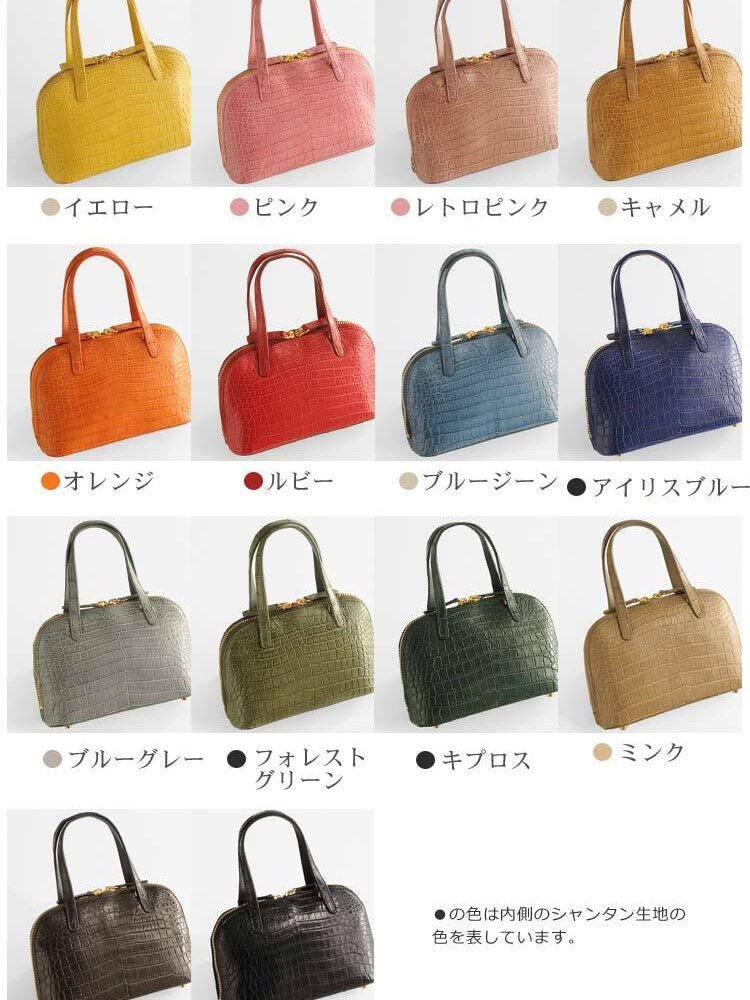 クロコダイル ミニバッグ 財布 2WAY 仕様 マット加工 センター取り レディース ショルダーバッグ 小さめ 軽量 クロコダイル財布 鰐革鞄 本革 本皮 ワニ革 母 女性 ギフト プレゼント 4FA (06000640r)