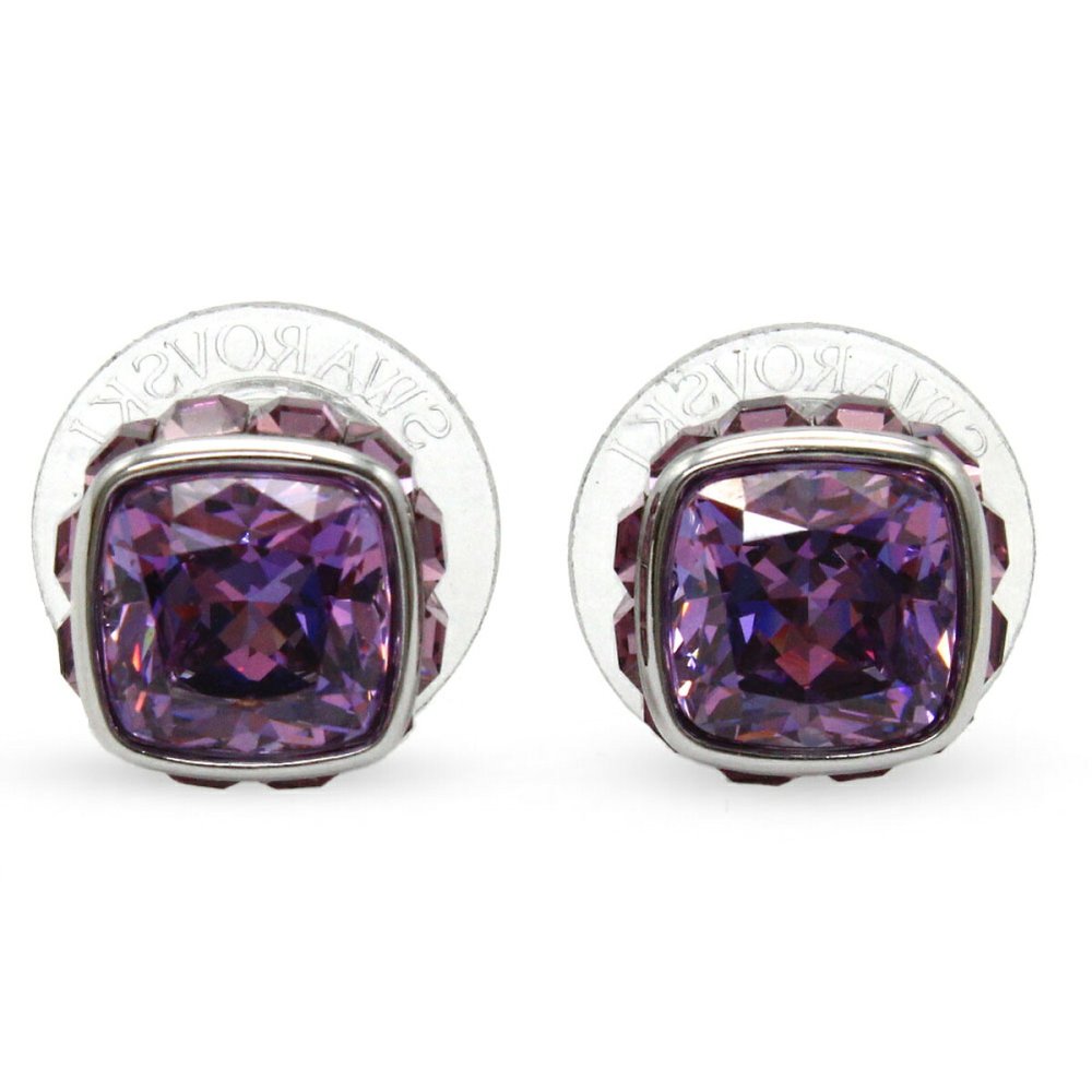スワロフスキー swarovski ピアス アクセサリー 誕生石 2月 5660797 Birthstone バースストーン スタッドピアス レディース パープル 海外正規品