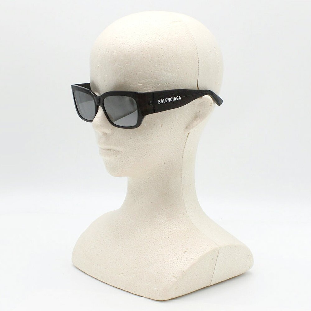 バレンシアガ BALENCIAGA サングラス アジアンフィット UVカット アイウェア スクエア BB0331SK-003 メンズ レディース ユニセックス グレー+シルバー 海外正規品