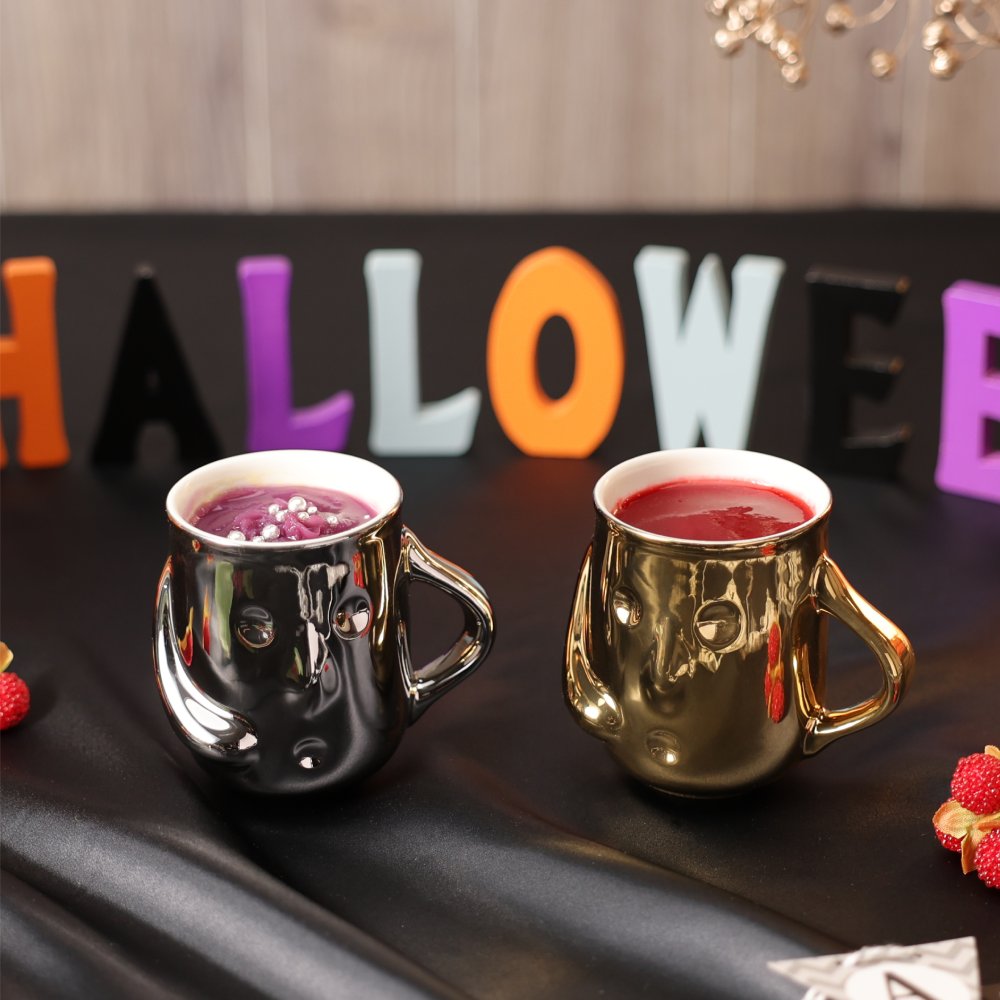 【基本送料込み】はにわぷりんハロウィン金銀セット 2個入り かぼちゃ ワイン プリン 洋菓子 スイーツ お取り寄せ ギフト 誕生日プレゼント 女子会 パーティ 大阪土産 贈答 お祝い お礼 お返し キャラクター 関西で人気