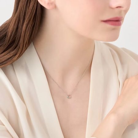 【無料ラッピング】 ヨンドシー 4℃ ネックレス シルバー 月 5月誕生石 エメラルド レディース ブランド 正規品 新品 ギフト プレゼント 人気 おすすめ 誕生日 記念日 クリスマス 送料無料 4cd522790