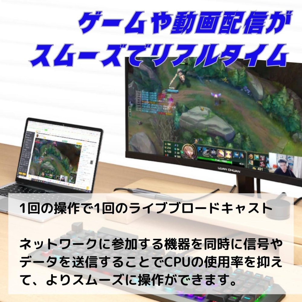 ビデオキャプチャー　AC05　1080P／60Hz　USB HDMI入力　ゲーム録画　ウォークスルー録画　ハイライト記録　動画が会議の配信に