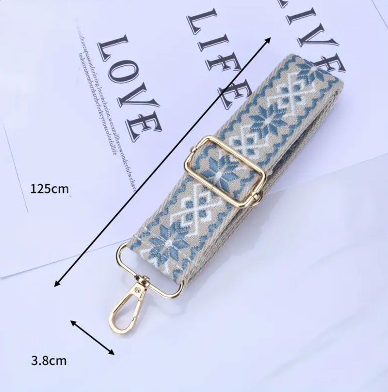 ショルダーストラップ バッグ用 太め バッグストラップ 付け替え 花 バッグ ショルダーベルト おしゃれ かわいい 刺繍 ショルダー バッグショルダーストラップ 肩掛けバック レディース 取り換え チロリアン アクセサリー 幅広 バッグベルト