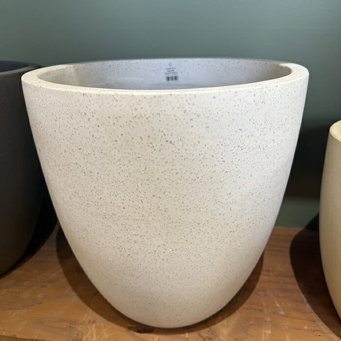 植木鉢 おしゃれ 大型 軽量 20号 17号 13号 鉢カバー KONTON コントン コーテス ラウンド 丸型 屋外 高級 北欧 モダン ナチュラル 観葉植物用 サボテン シンボルツリー 特大 玄関 ベランダ テラス インテリア プランター 深型 セメント テラゾ グレー