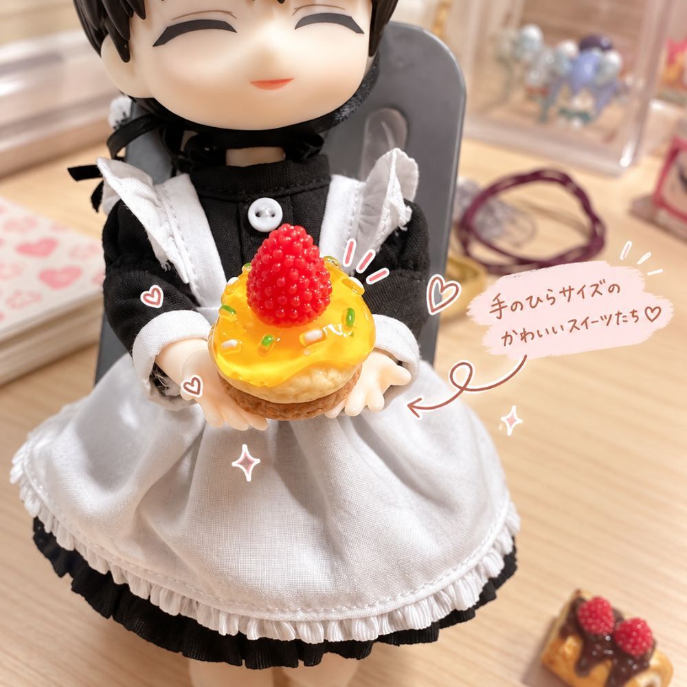 ミニチュアスイーツ 5点セット 約2cm ミニチュア ケーキ スイーツ デコレーション ミニチュアフード フェイクスイーツ 小物 撮影小物 インテリア 飾り ドールハウス 推し活 かわいい