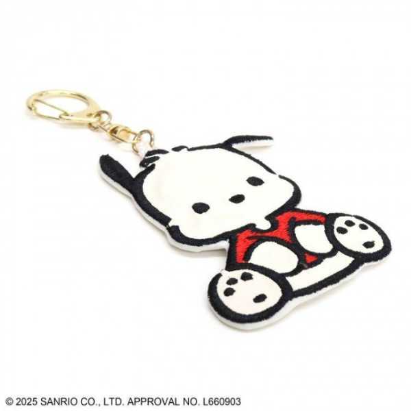 サンリオ ミラーチャーム キャラクター グッズ 合皮 刺繍 ダイカット キーホルダー 鏡付き バッグチャーム 小物入れ おしゃれ かわいい 大人可愛い レディース キッズ ギフト プレゼント S-SK1372 サンリオ正規ライセンス品