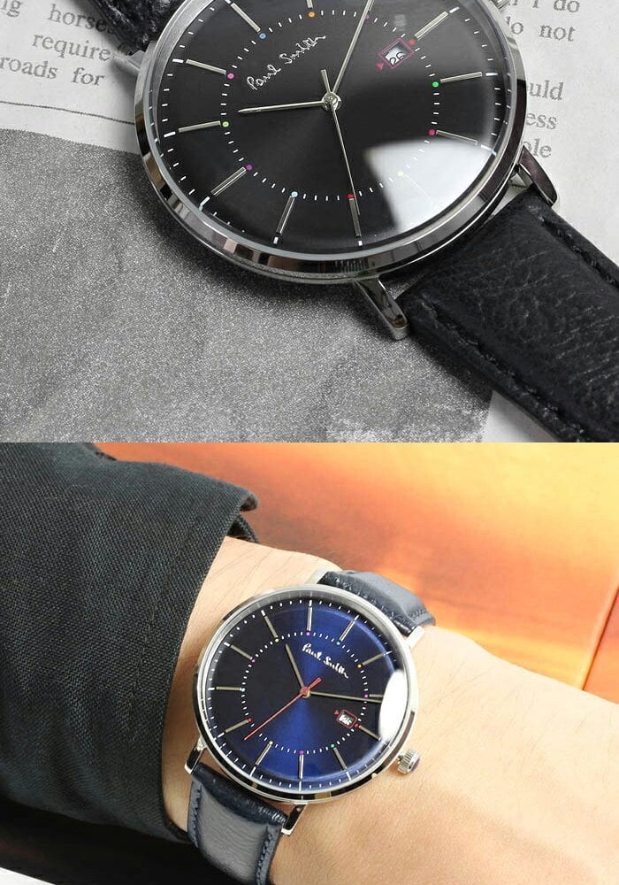 ポールスミス Paul Smith 腕時計 メンズ 革ベルト Track 42mm 本革レザーベルト クラシック ブランド 人気 ウォッチ ギフト プレゼント