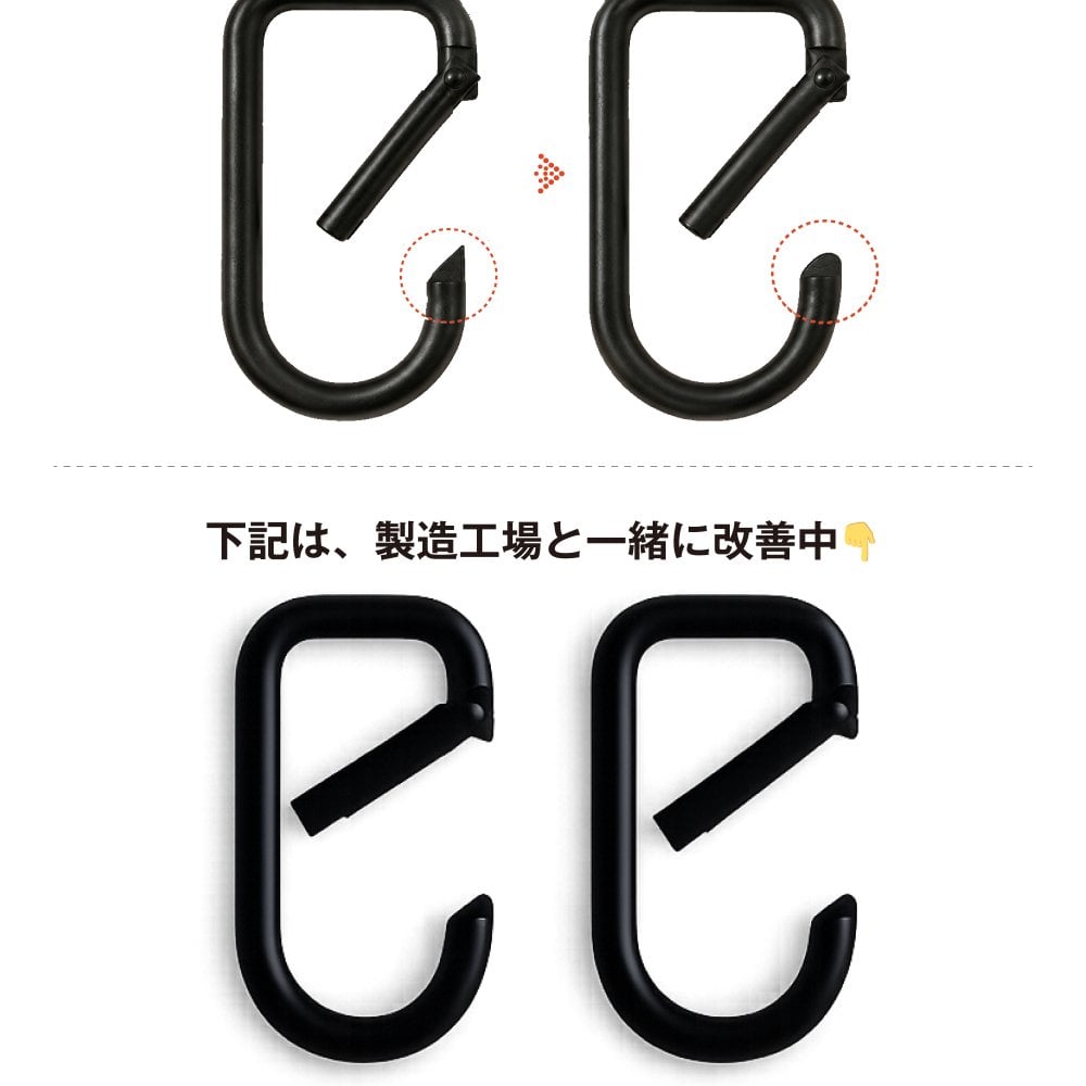グッドデザイン賞★片手で使える【公式】ベビーカーフック ベビーカー フック ベビーカーグッズ ベビーカー グッズ ベビーカー フック カラビナ 2個セット バギーフック ペットカート フック シルバーカー シニアカー キャリーケース【オープンロックカラビナ】送料無料