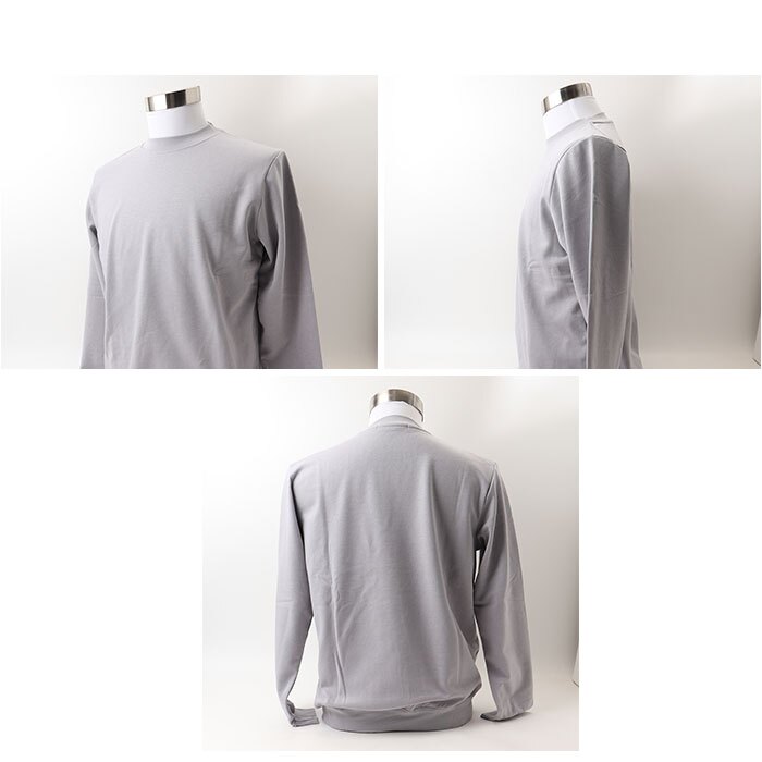 URBAN SQUARE 裏起毛長袖Tシャツ 通販 アーバンスクエア ロンT メンズ 長袖Tシャツ カットソー インナー ティーシャツ 長袖 ストレッチ 無地 シンプル きれいめ ビジネス オフィスカジュアル イージーケア トップス メンズファッション