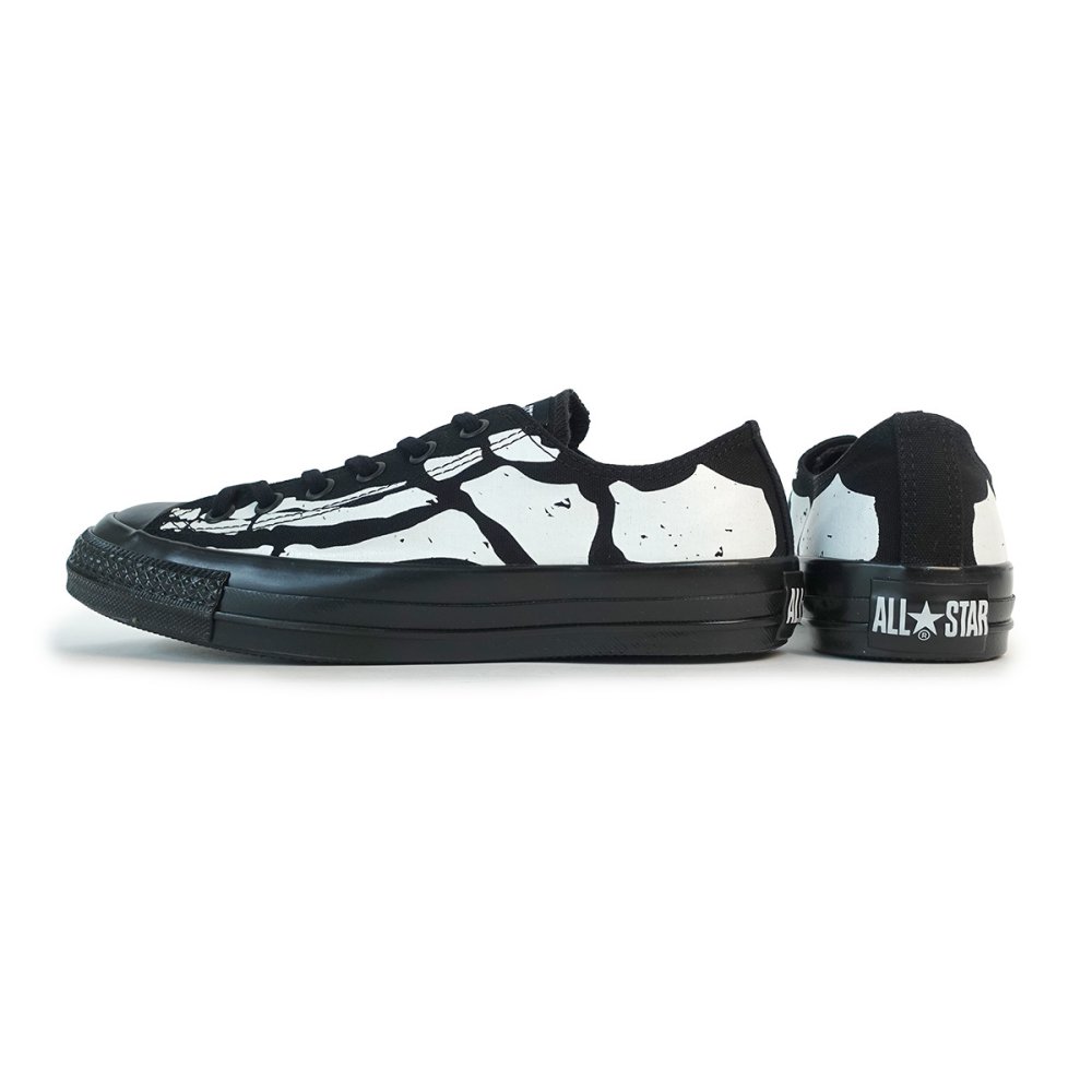 コンバース CONVERSE スニーカー メンズ レディース ローカット キャンバス オールスター AGED ボーンプリント OX ブラック ALL STAR AGED BONEPRINT OX