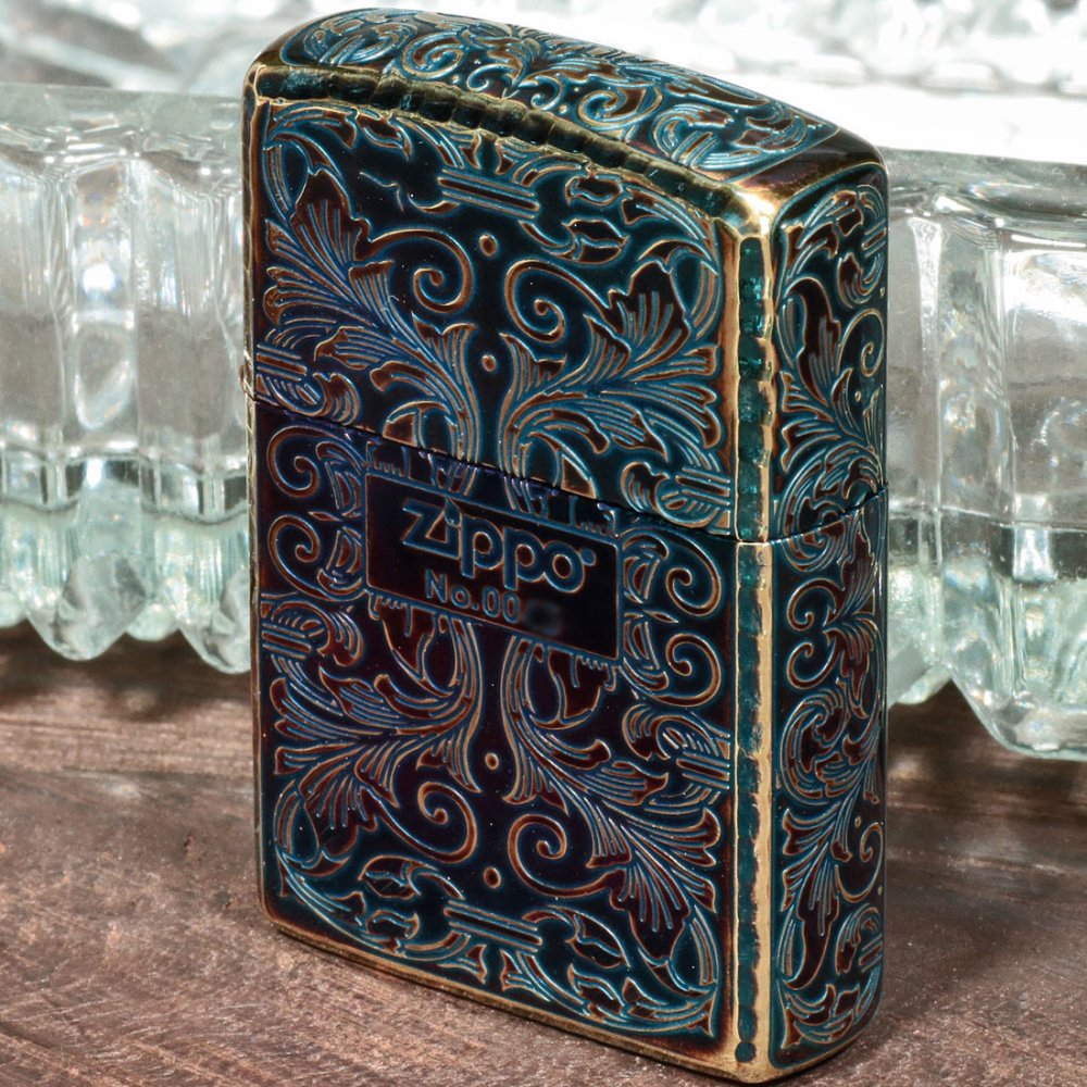 【名入れ】送料無料  zippo ジッポーライター 162アーマーアラベスク 金メッキいぶし エッチング 5面加工 コーナーリューター加工 シリアルナンバー入り  上品 エレガント 重厚ケース ギフト 誕生日[z162GI-Z5KARART]