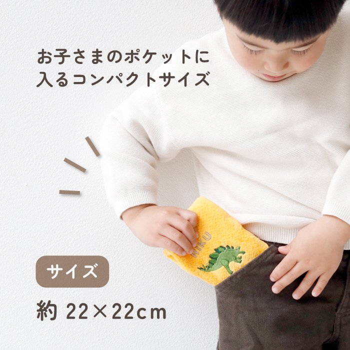 ハンカチ タオルハンカチ ネームタグ 名入れ 子供 刺繍 今治 ギフト セット プレゼント オリジナル 名前入り 女の子 男の子 恐竜 植物 花 入学 入園 保育園 小学校 学校 通学 通園 綿100% 3枚セット ラッピング 当日出荷
