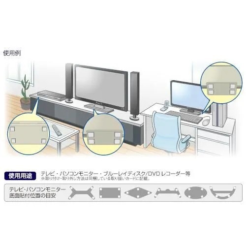 プロセブン 耐震マット 70インチ以下テレビ用フリーカット1枚入り Pro7 震度７対応