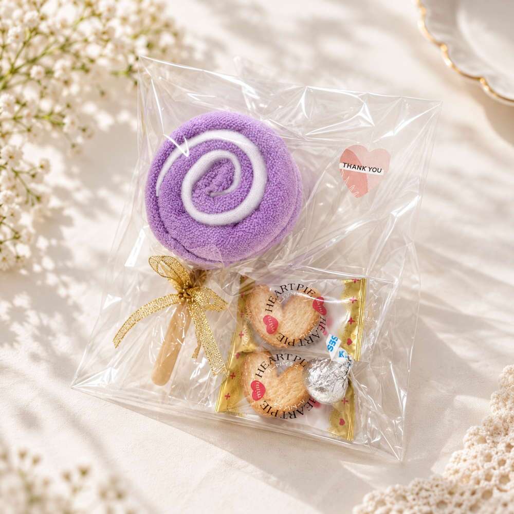 【選べるタオル＆お菓子】ふんわり可かわいい、タオルとお菓子のプチギフト♪ お祝い 卒園 卒業 入園 入学 発表会 お礼 ギフト プレゼント お配り ばらまき おしゃれ 大人 子供 送別 退職 結婚式 クリスマス ハロウィン イベント 記念品 まとめ買い