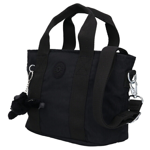 キプリング トートバッグ レディース ブランド Kipling ミンタ ロゴ ワンポイント 無地 2WAY KI7541-P39 Black Noir 黒